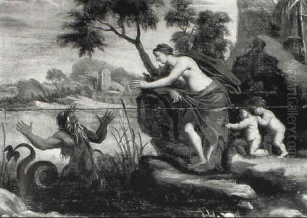 Glaucus And Scylla Oil Painting by Laurent de (LaHyre) LaHire
