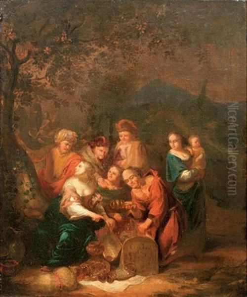 Laban Searching For His Stolen Idols Oil Painting by Gerard de Lairesse