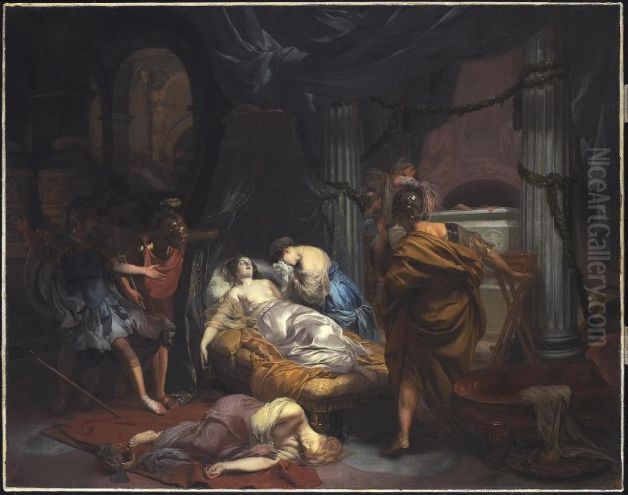 The Death Of Cleopatra Oil Painting by Gerard de Lairesse