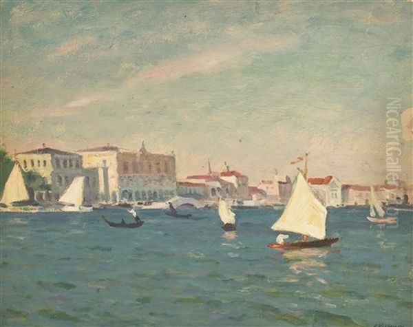 Vue De Venise Oil Painting by Arnold Borisovich Lakhovsky