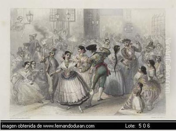 Voyage Pictoresque En Espagne Y EnPortugal Oil Painting by Emile Begin