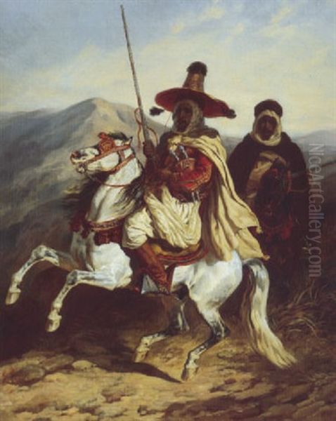Cavaliers En Arme Oil Painting by Francois-Hippolyte Lalaisse