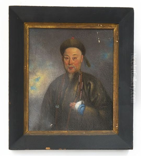 Commissioner Lin Zexu Oil Painting by  Lam Qua