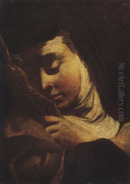 Saint Teresa Of Avila Oil Painting by Giulia Lama
