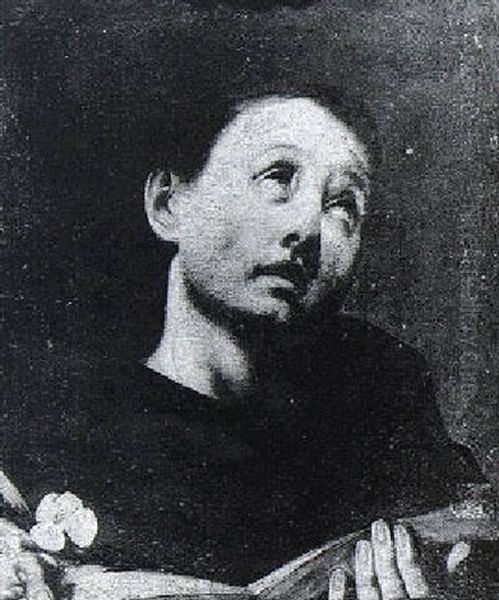 Saint Dominic Reading Oil Painting by Giulia Lama