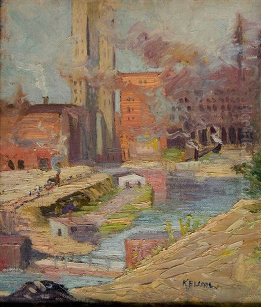 Toledo Cityscape Oil Painting by Kate B. Lamb