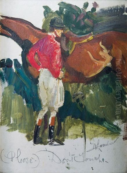 (please) Don't Touch Oil Painting by George W. Lambert