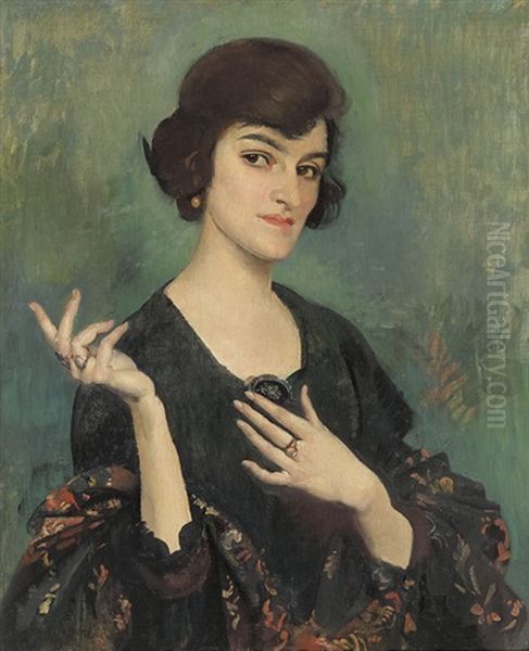 Daune O'neill Oil Painting by George W. Lambert