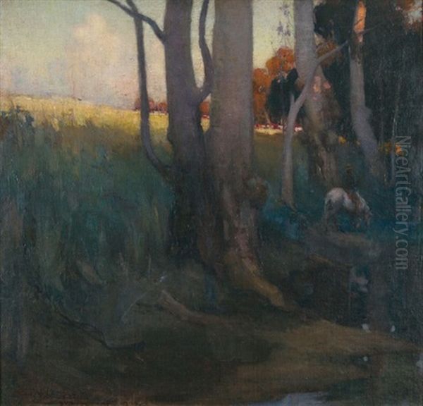 The Heart Of The Bush Oil Painting by George W. Lambert