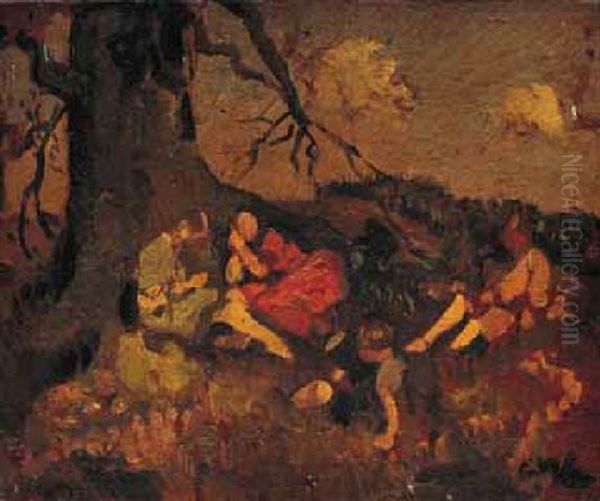 Liphook Oil Painting by George W. Lambert