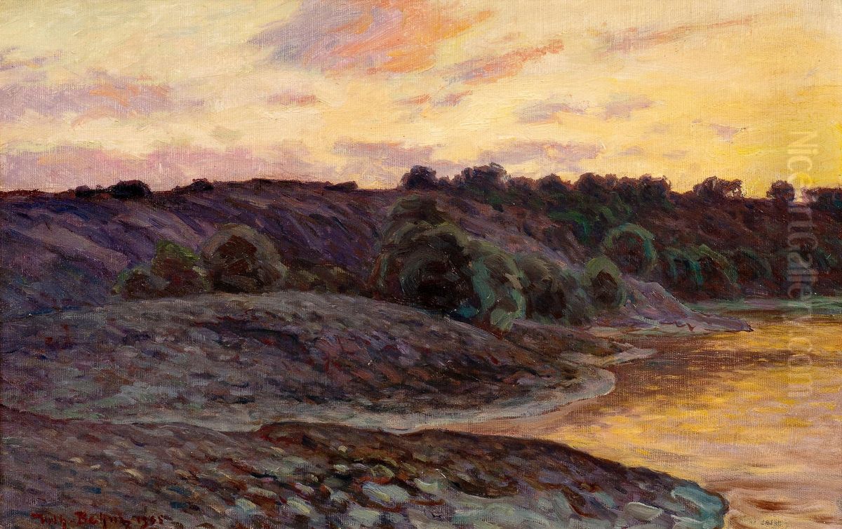 Summer Evening Oil Painting by Wilhelm Behm