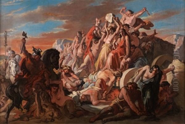 Las Sabinas Oil Painting by Francisco Lameyer