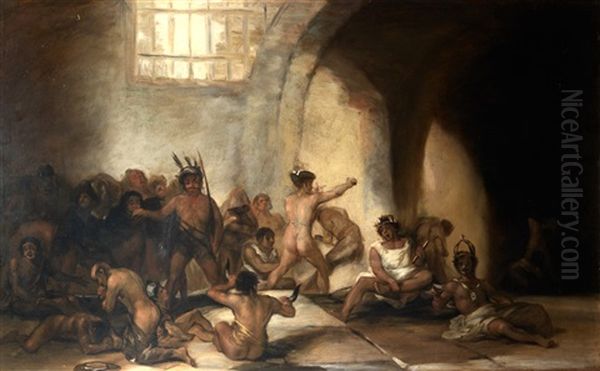 Casa De Locos Oil Painting by Francisco Lameyer