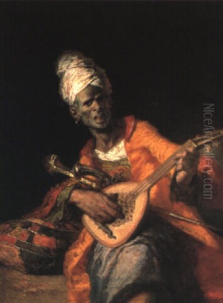 Musicien Oil Painting by Francisco Lameyer
