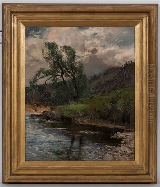 A Quiet Pool Oil Painting by William Bradley Lamond