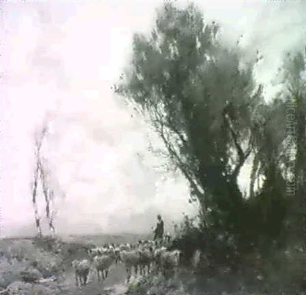 A Fifeshire Landscape Oil Painting by William Bradley Lamond