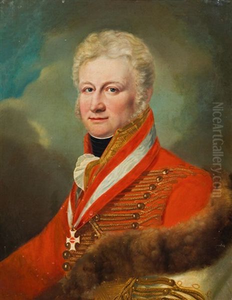 Albert Count Gyulai Of Maros-nemeth And Nadaska (1766-1835) Oil Painting by Johann Baptist the Younger Lampi