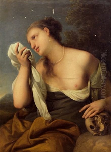 Die Heilige Maria Magdalena Oil Painting by Johann Baptist the Younger Lampi