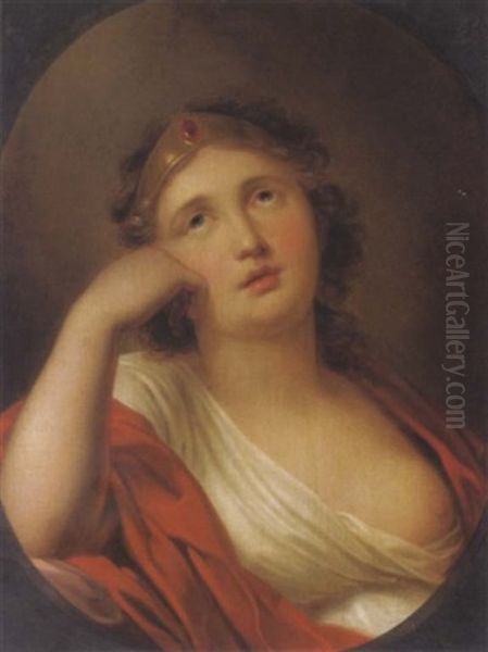 Bildnis Einer Jungen Dame Mit Goldenem Stirnreif Oil Painting by Johann Baptist the Younger Lampi