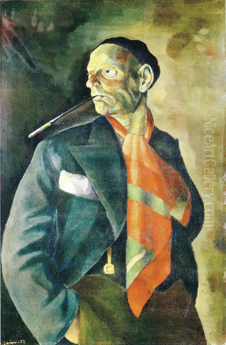 Self-portrait Oil Painting by Vilho Lampi