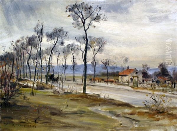 La Route Oil Painting by Pierre (Desire Eugene) Franc Lamy
