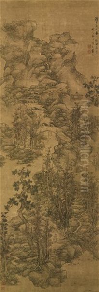 Landscape In The Style Of A Song Master Oil Painting by Lan Ying