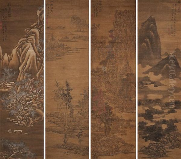 Four Seasons Oil Painting by Lan Ying