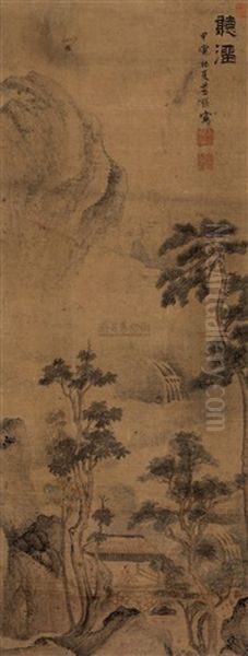 Listening To The Stream Oil Painting by Lan Ying