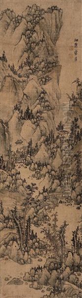 Autumn Landscape Oil Painting by Lan Ying