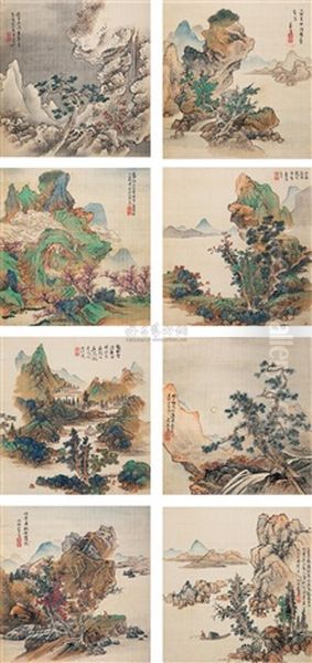 Landscape (12 Works) Oil Painting by Lan Ying