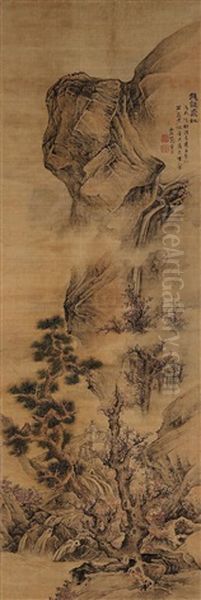 Landscape After Li Xigu's Brush Oil Painting by Lan Ying