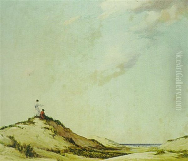 On The Dunes Oil Painting by Percy Lancaster