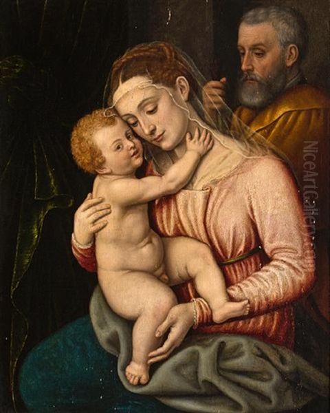 The Madonna And Child Oil Painting by Polidoro De Renzi