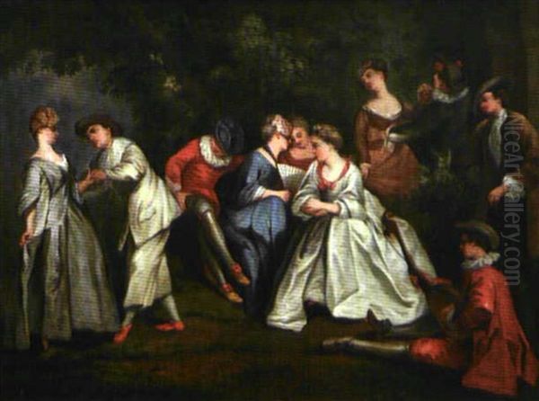L'occasion Fortunee Oil Painting by Nicolas Lancret
