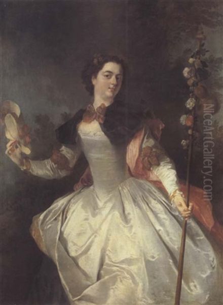 La Jeune Pelerine Oil Painting by Nicolas Lancret