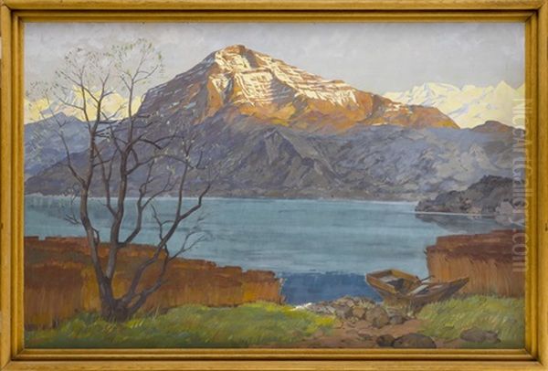 Vielwaldstattersee Oil Painting by Otto Landolt