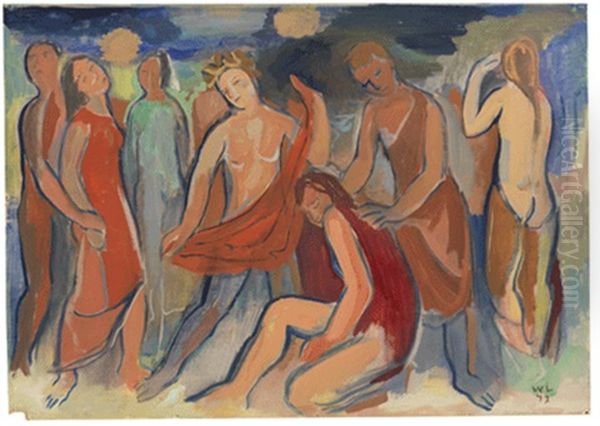 Jugendlicher Hymnus Oil Painting by Werner Lange