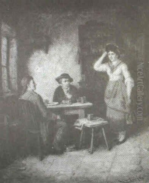 Taking Orders Oil Painting by Mark William Langlois