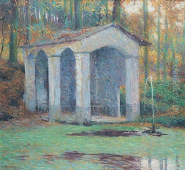 Le Jet D'eau Oil Painting by Fernand Lantoine