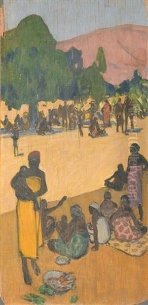 Marche En Afrique Oil Painting by Fernand Lantoine