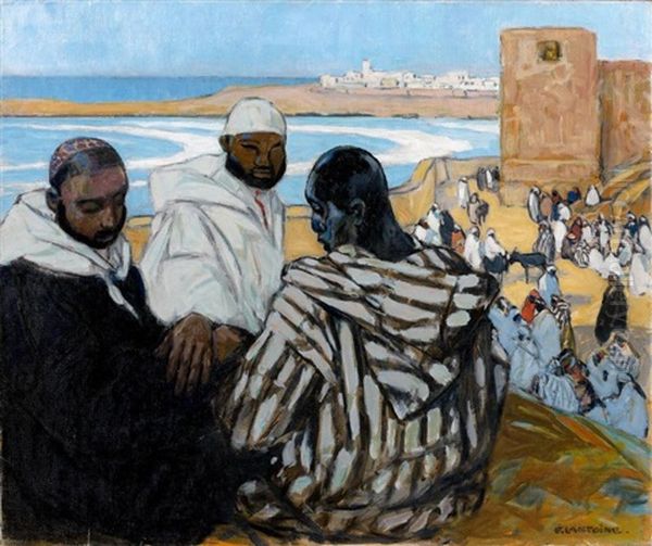Rabat, Vue Des Oudayas Oil Painting by Fernand Lantoine