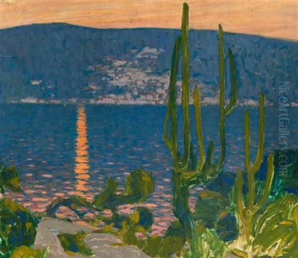 Coucher De Soleil, Cote De Somalie Oil Painting by Fernand Lantoine