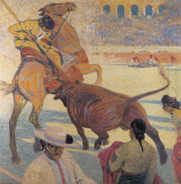 La Tauromachie Oil Painting by Fernand Lantoine