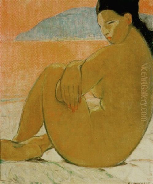 Nu Vers Le Soir Oil Painting by Fernand Lantoine