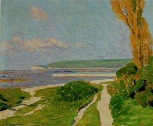 L'estuaire De La Veine, Honfleur Oil Painting by Fernand Lantoine
