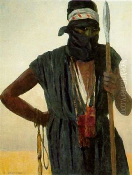 Le Targui Oil Painting by Fernand Lantoine