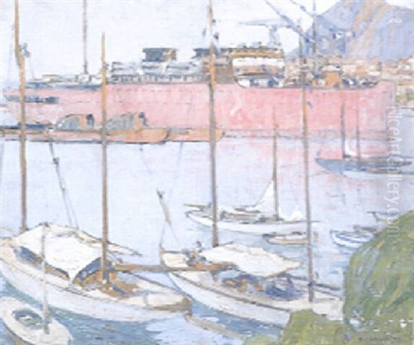 Le Port De La Ciotat Oil Painting by Fernand Lantoine