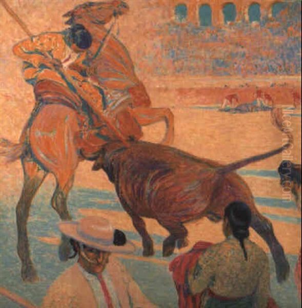 La Tauromachie Oil Painting by Fernand Lantoine