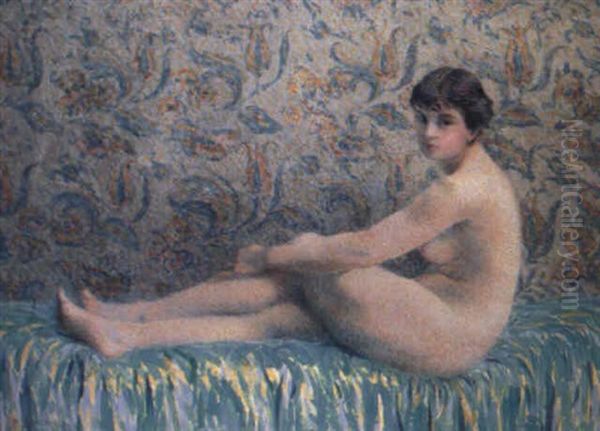 Banista Oil Painting by Fernand Lantoine