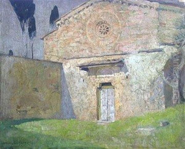 Eglise Meridionale Oil Painting by William Julien Emile Laparra